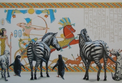 Black and White Tourists Visit Egypt