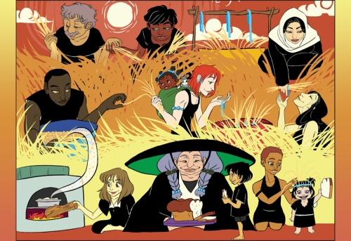  Baking Together Bread