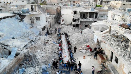Ramadan Meals Among Syrian Ruins